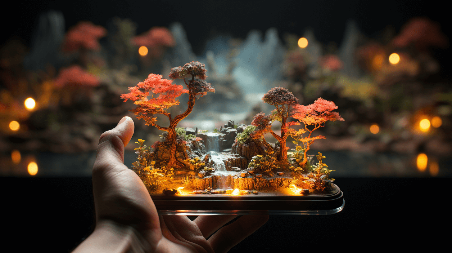 a-small-3d-island-in-phone